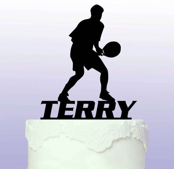 Personalised Tennis Cake Topper