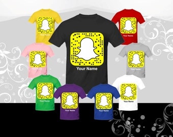 Get your "SNAPCHAT QR CODE" on a t-shirt, and your friends can snap your shirt to add you