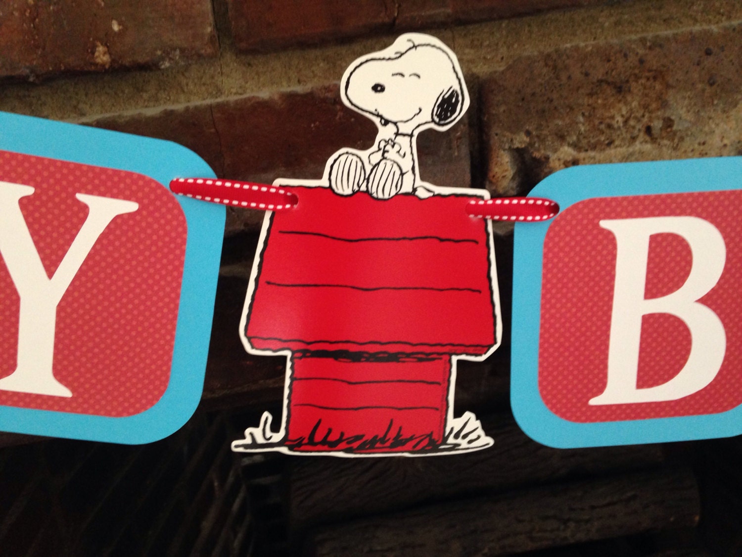 Snoopy birthday banner