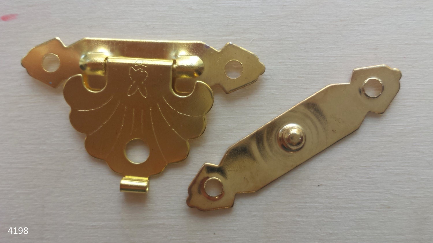 BRASS Wooden box latch lock lock latch box by