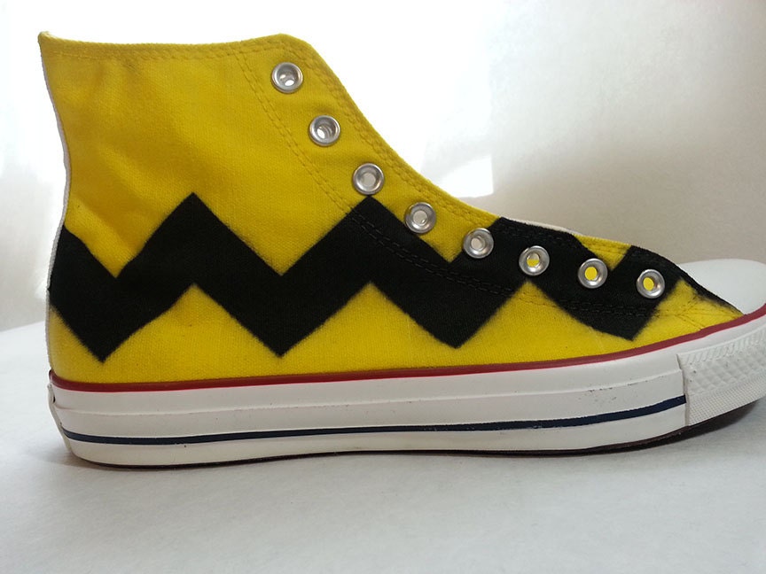charlie brown converse shoes