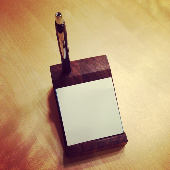 Items similar to Oregon Black Walnut Wood Notepad Holder on Etsy
