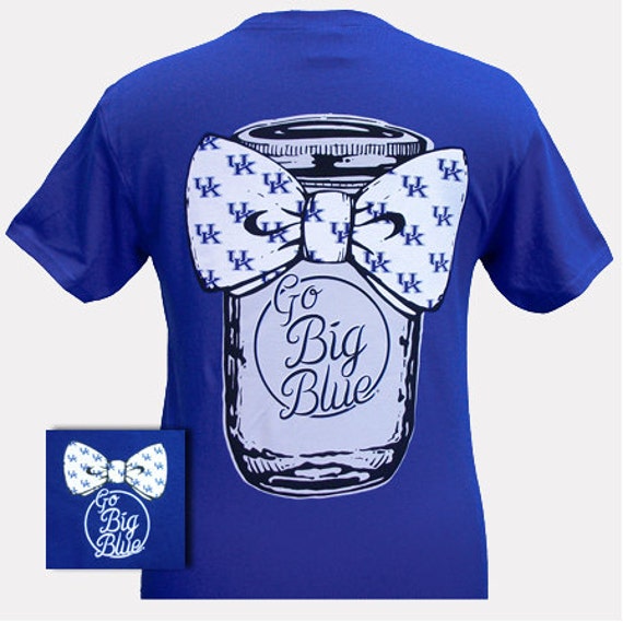 Kentucky TShirt KY WIldcats (Short Sleeve) Mason Jar Bow Go Big