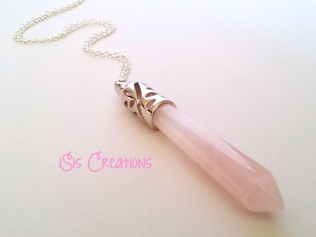 real rose quartz pendulum real rose quartz pendulum