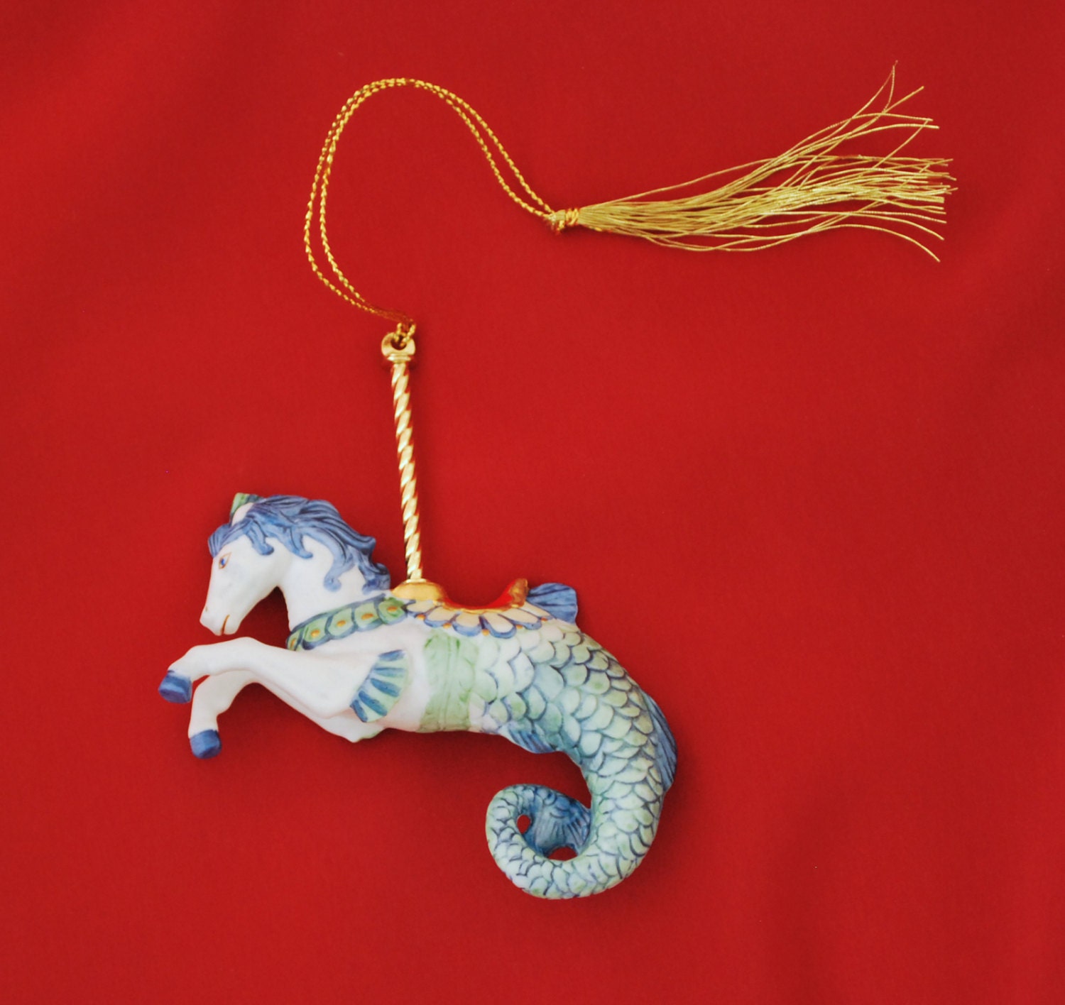 lenox christmas ornament seahorse vintage carousel collection lenox christmas ornament seahorse vintage carousel collection