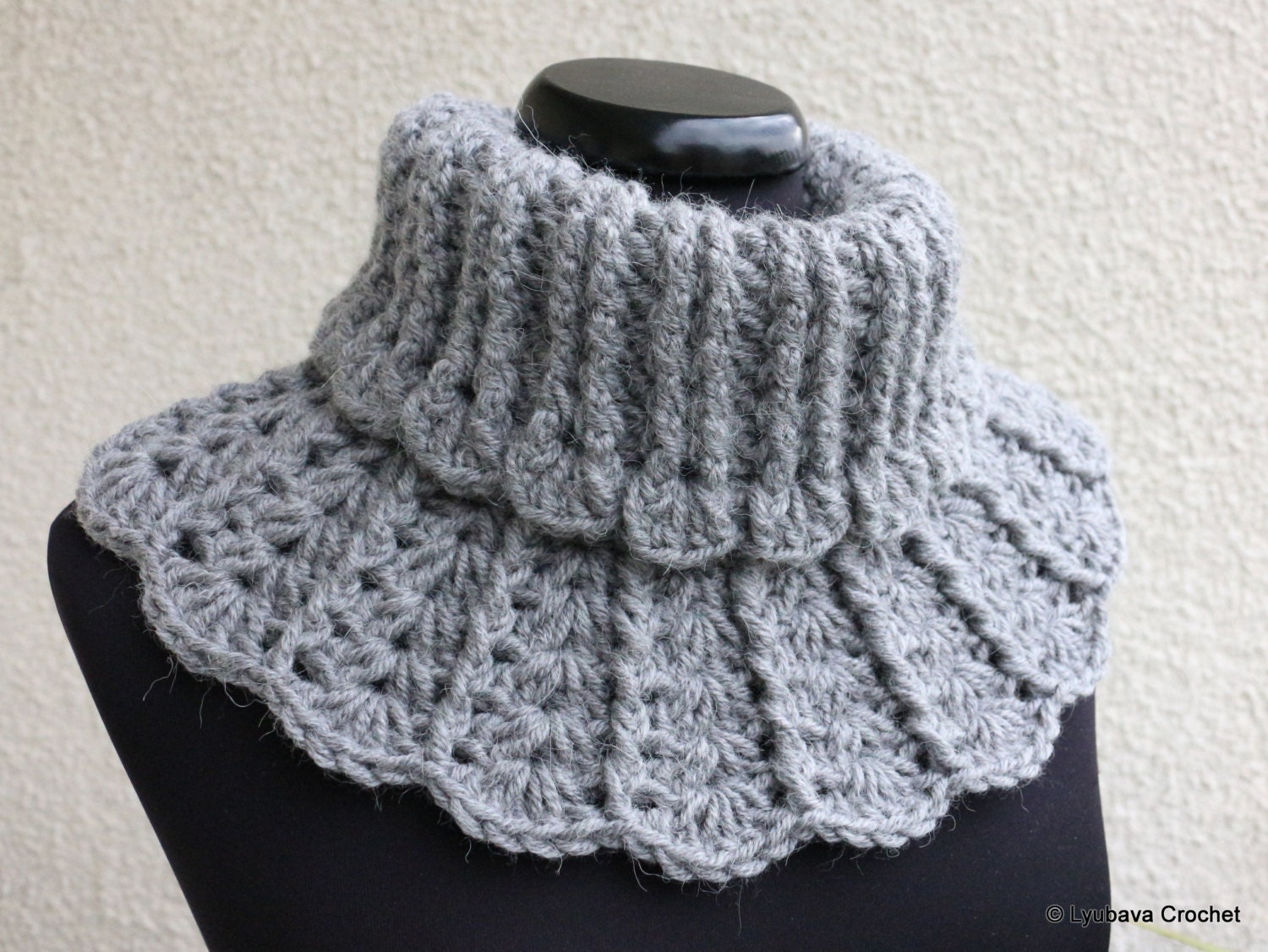 CROCHET NECK WARMER Women's Crochet Winter Accessory