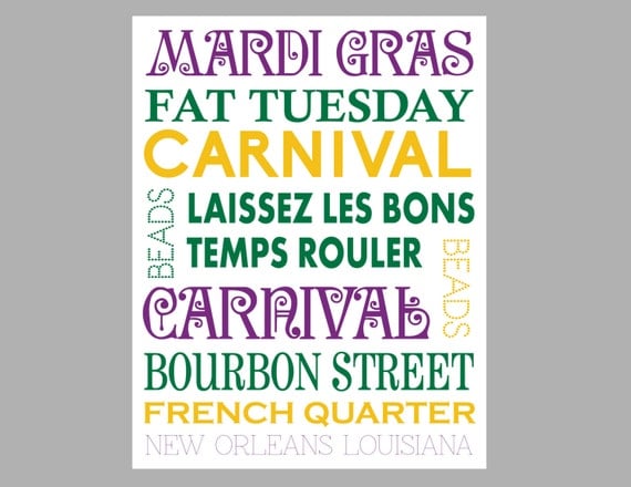 Items similar to Mardi Gras Subway Sign- Mardi Gras Sign- Mardi Gras ...