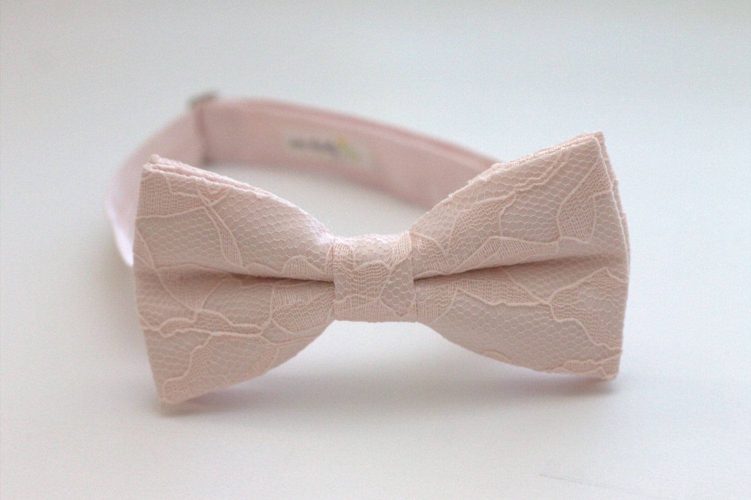 Blush Pink Lace Bow Tie Blush Lace Bow Tie by OneDaintyTulip