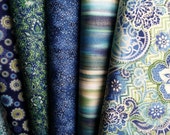 1/2 yard Fabric bundle of Fortissimo by Robert Kaufman.   6 different fabrics