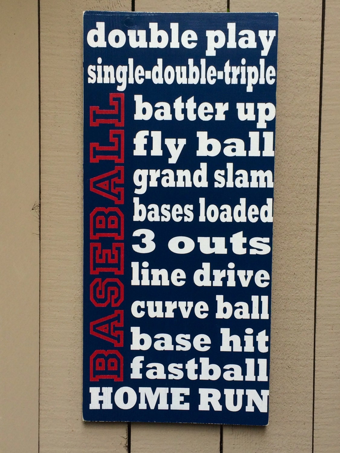 Baseball sign