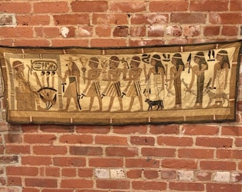 Antique Egyptian Tapestry Wall Hanging - Large