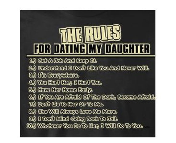 rules for dating my daughter