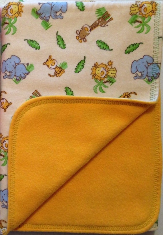 Reversible Flannel and Fleece Receiving by ItsStitchinTime on Etsy