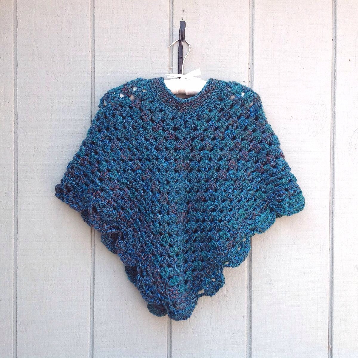 Crochet poncho for girls Petite Womens poncho Girls