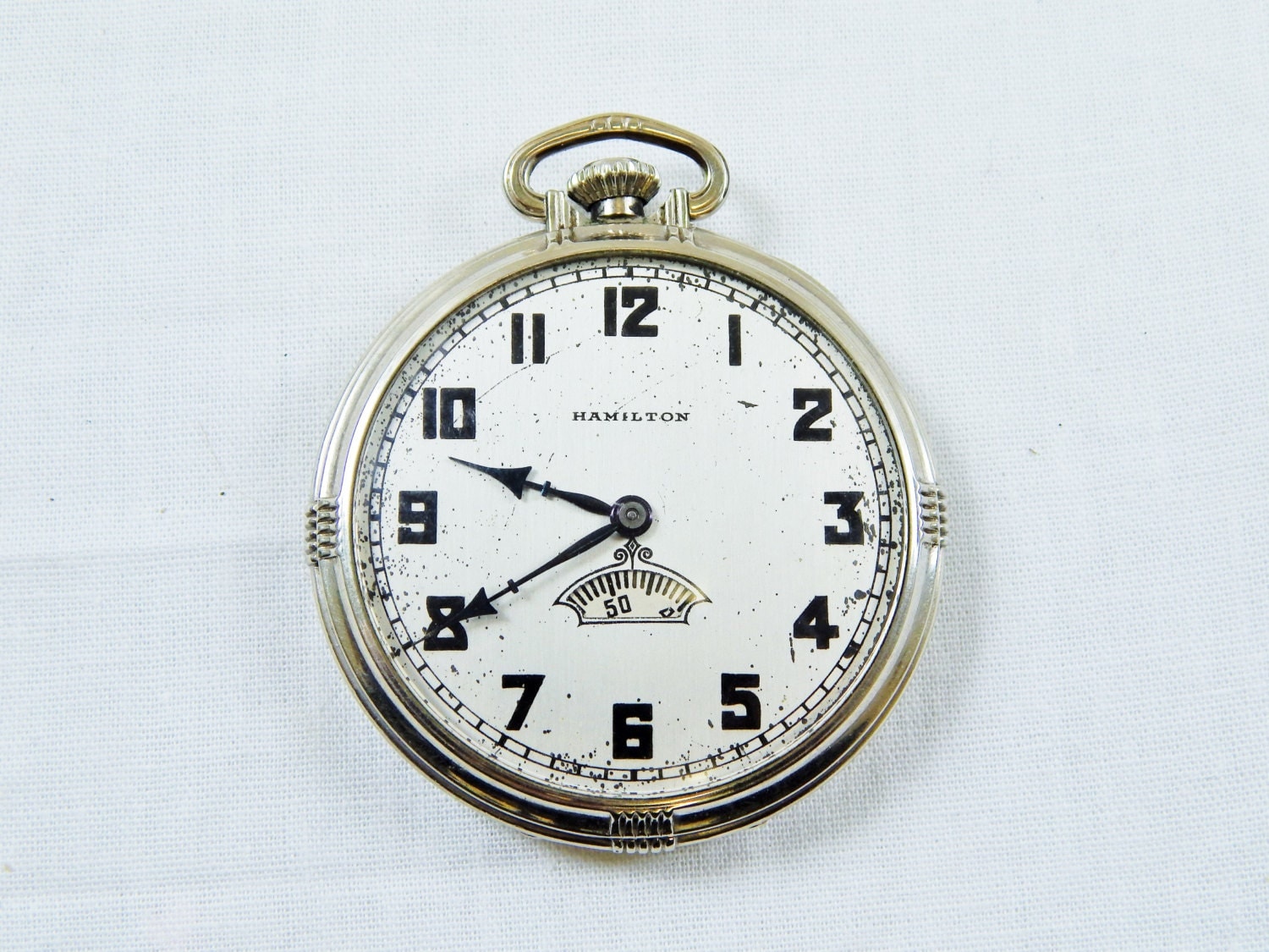 Vintage Hamilton Railroad Pocket WatchExcellent by Wsloutlet