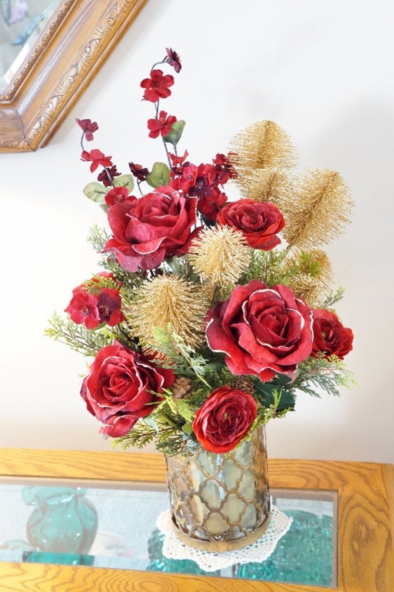 Flower Arrangement Home Decor Center Piece by BrandyByDesignLtd