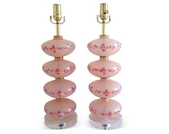 1950s Murano Lamps, Pair