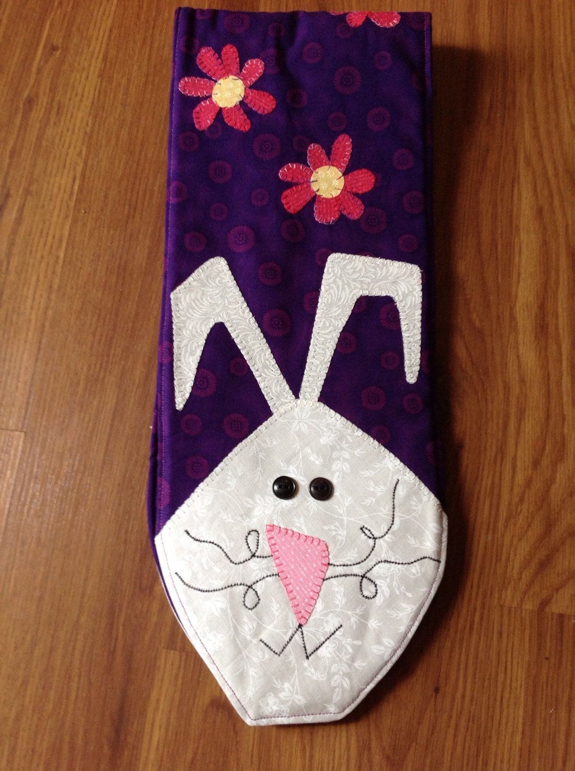 Easter Bunny Table Runner by SimplyHandMadeInUSA on Etsy