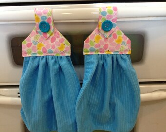 microfiber   kitchen Blue velcro fabric set set Easter Kitchen video  of 2, top towels light