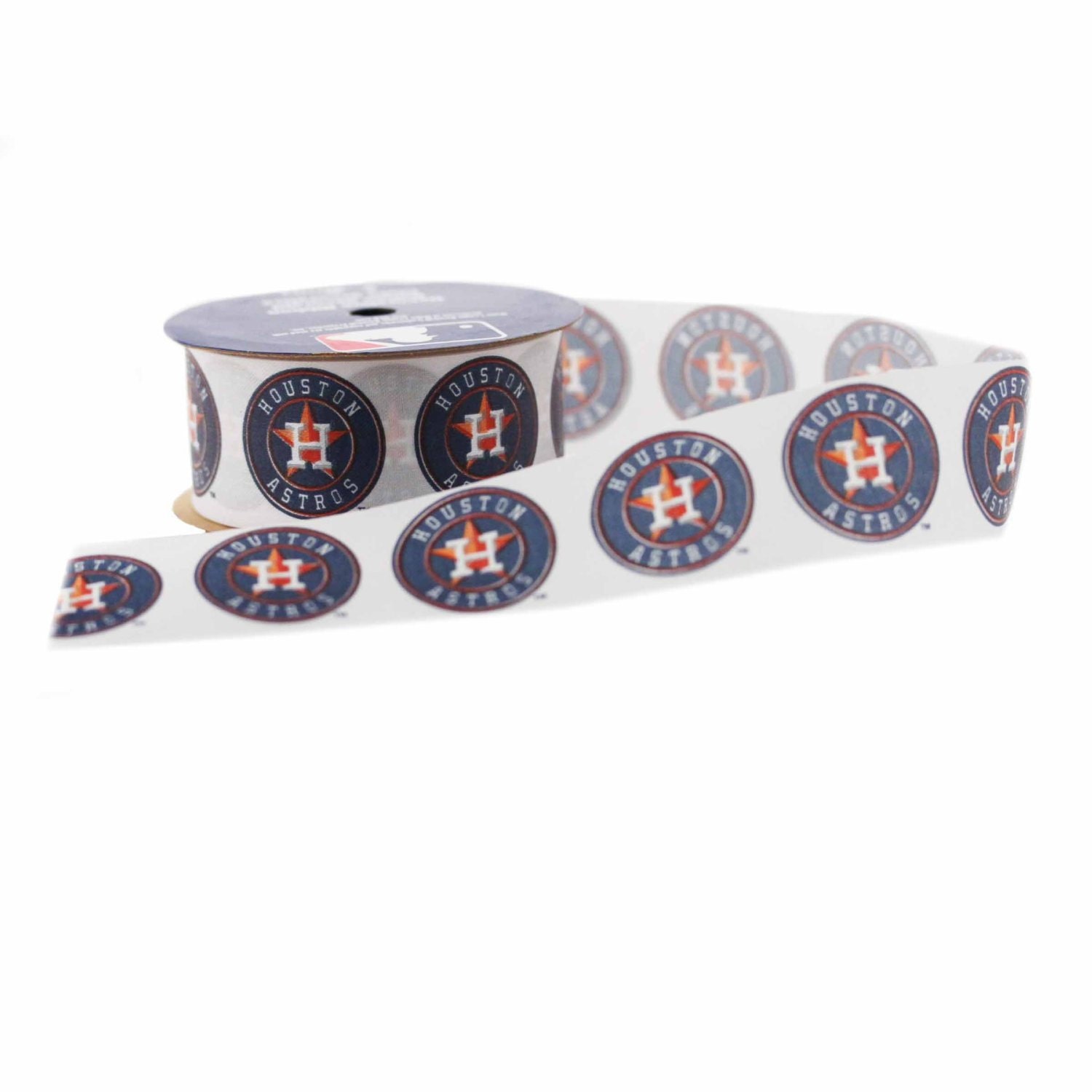 Offray MLB Houston Astros Fabric Ribbon 1-5/16-Inch by