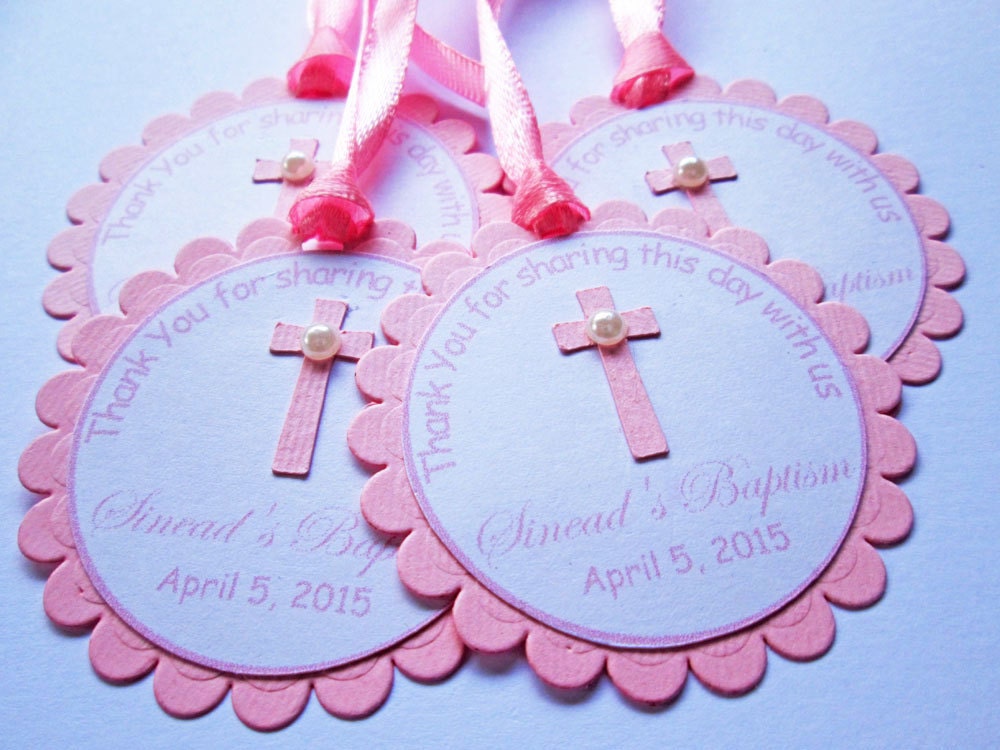 10 Personalized Baptism Gift Tags Favor Tags First