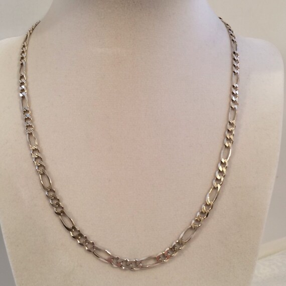 Sterling Silver 925 4.5mm Figaro Chain Necklace 18 by JewelryGeeks