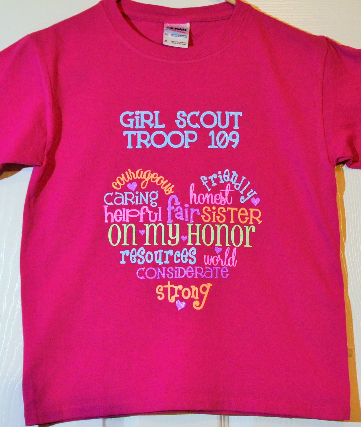 Girl Scout Troop Tshirt Customize for your Troop by GlitterMomz