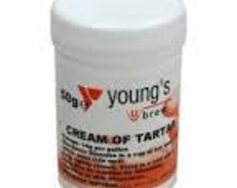 YOUNGS cream of tartar 50g home brewing , wine making