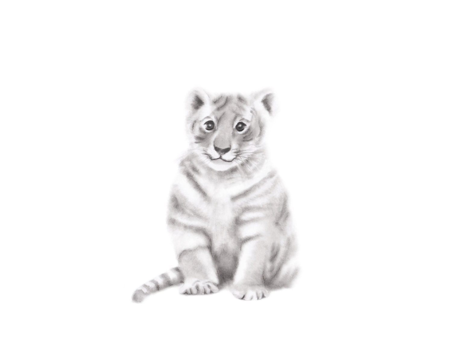 Tiger Art Print Safari Nursery Jungle Animal Nursery Art