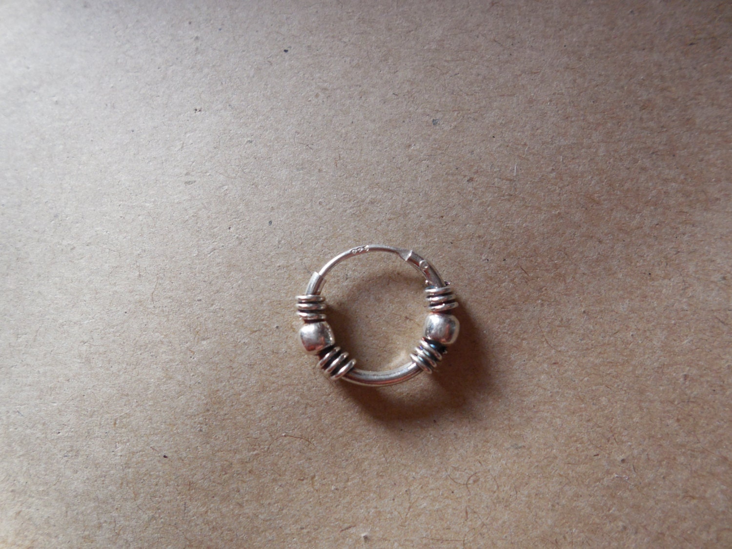 Oxidized Silver Nose Ring For Pierced By Gemstonebeadsfinding