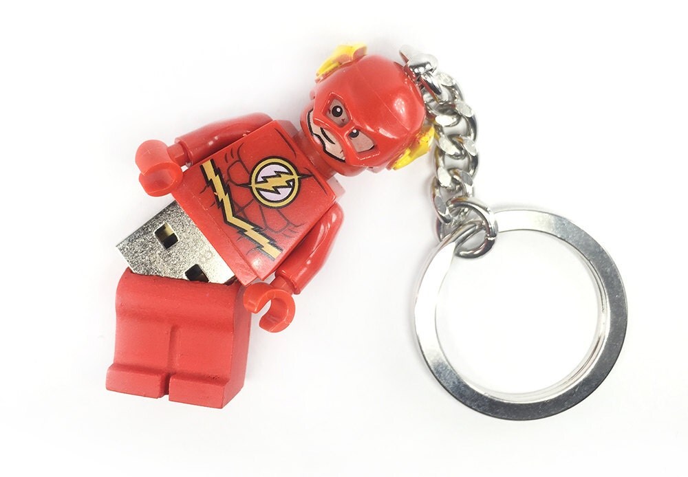 the flash lego keychain