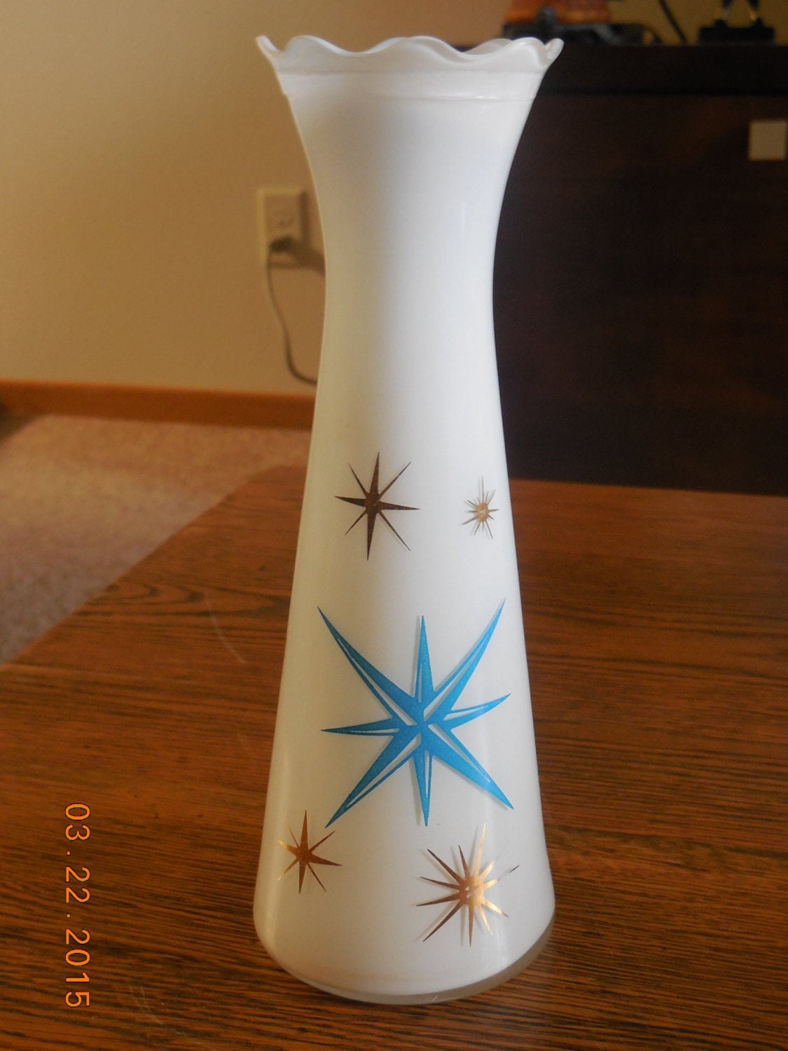 Atomic Starburst MidCentury Retro Flower Vase