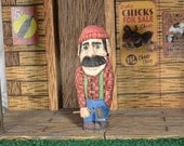 Lumber Jack woodcarving hand carved and hand painted by MADellinger Wood Carving BH # 35 of the "Everyday People Series" Lumber Jack woodcarving hand carved and hand painted by MADellinger Wood Carving BH # 35 of the "Everyday People Series"