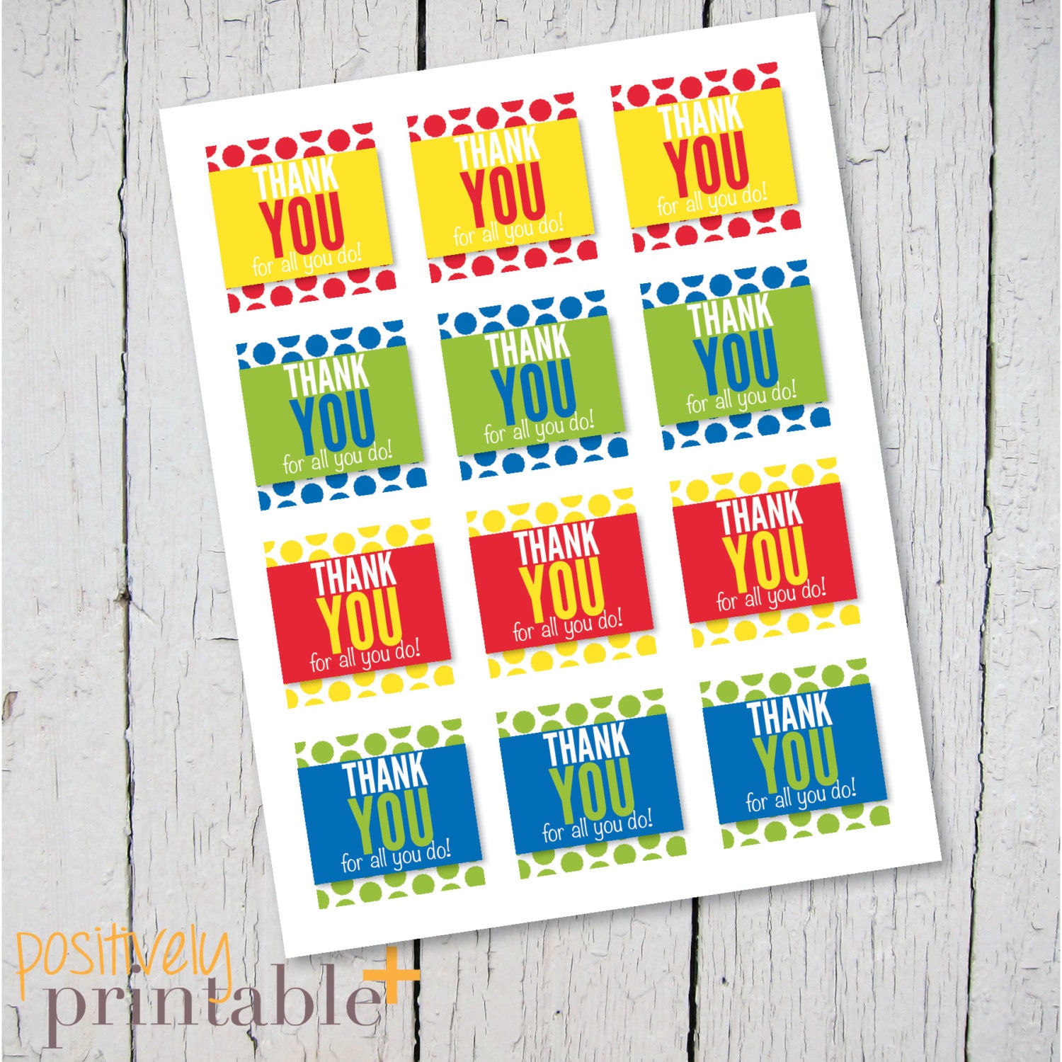 Thank You For All You Do Printable Stickers Cupcake