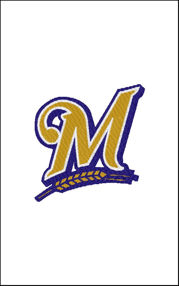 Milwaukee Brewers Embroidery Design Pattern Instant by ItsSewEzee