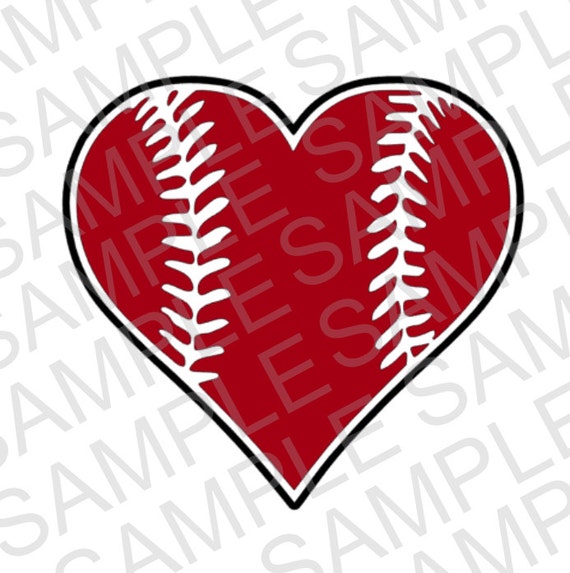 Download Baseball Heart SVG and DXF Cut File by MissAddisonsCloset ...