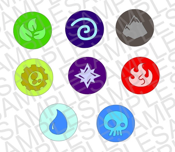 Skylanders Inspired Elements SVG and DXF Cut by MissAddisonsCloset