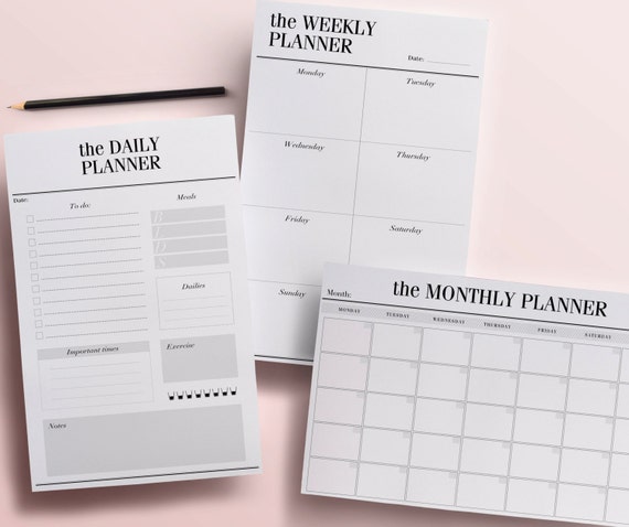 daily weekly monthly planner