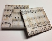Music Coasters - Sheet Music Drink Coasters - Music Decor - Music Art - Tile Coasters - Ceramic Coasters - Table Coasters On Sale