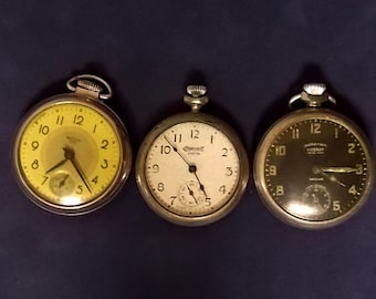 Lot Of Three Vintage Stop Watches, E1571