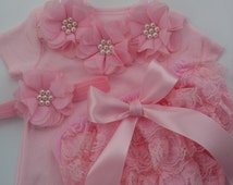 Popular items for baby girl coming home outfit on Etsy