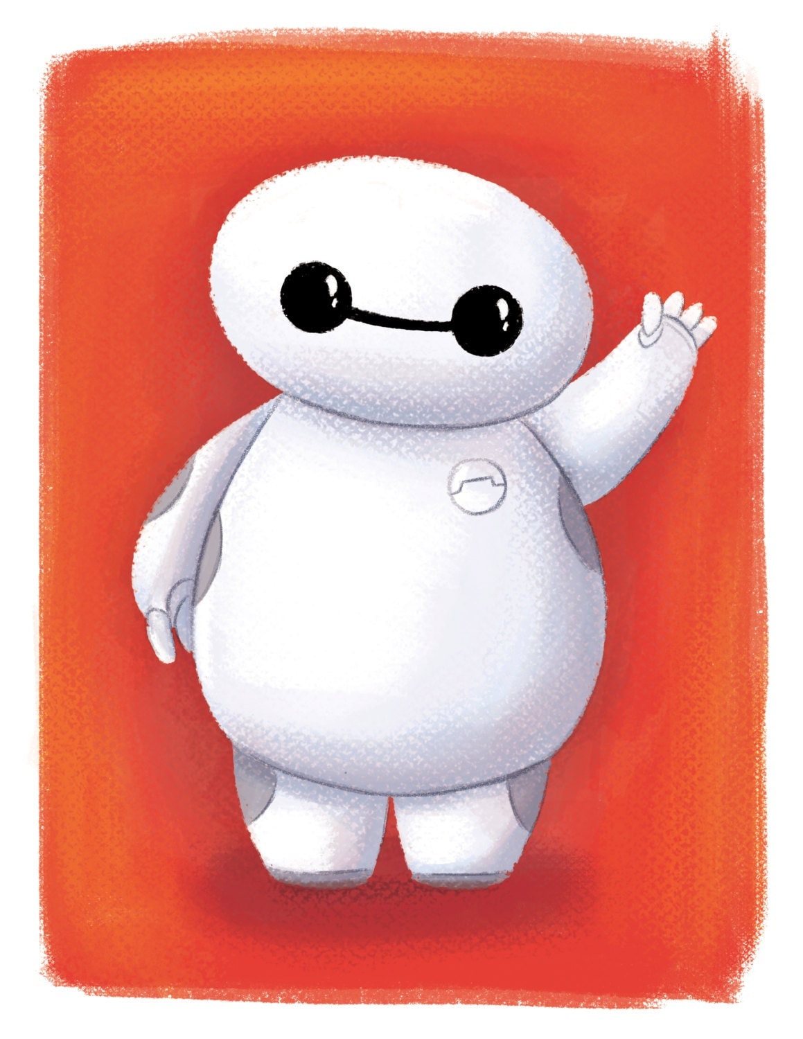 Baymax Big Hero 6 Mini Baymax Fan Art Room Decor by ArtByGladys