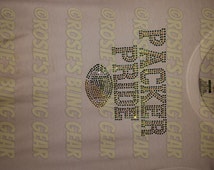 green bay packers rhinestone shirt