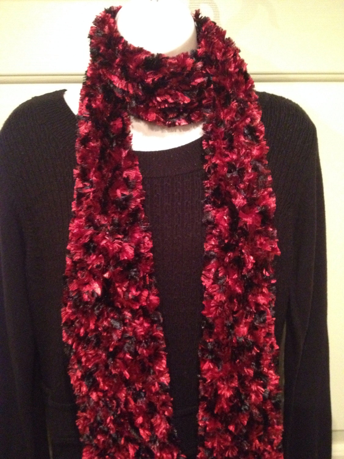 Bernat Boa ParrotFashion Scarf by CanastotaCreations on Etsy