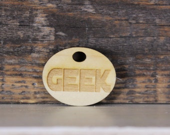 pendant, wood, necklace, keychain,gift,geek,nerd,geekery,funny,humor