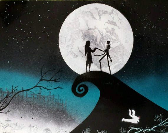 nightmare before Christmas original spray painting