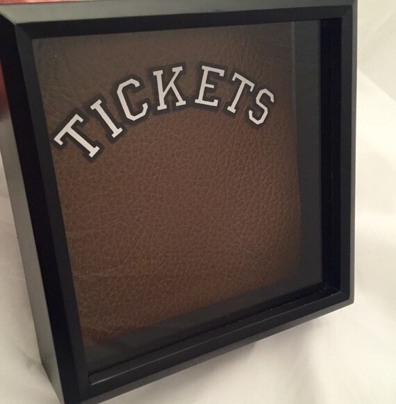 8x8 Ticket Stub Holder Display Shadow Box by ReminisceInStyle