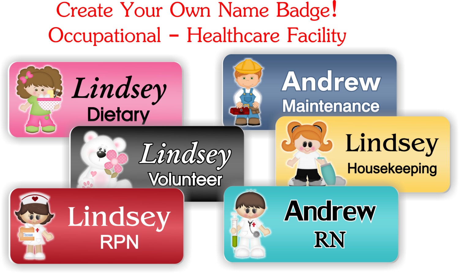 magnetic name tags for nurses