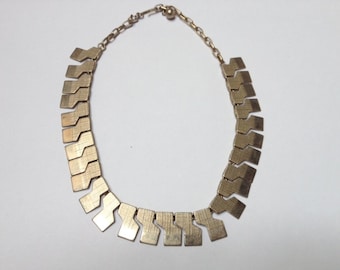 Modernist Geometric Link Necklace