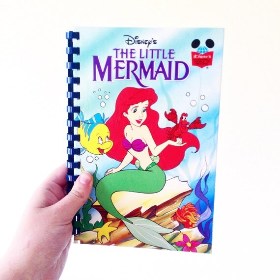 Disney Notebook The Little Mermaid by TheWilyFox on Etsy